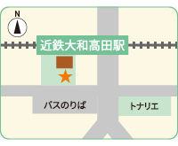 近鉄大和高田駅ビル２階 地図