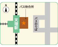 天理駅奈良交通バス待合所内 地図